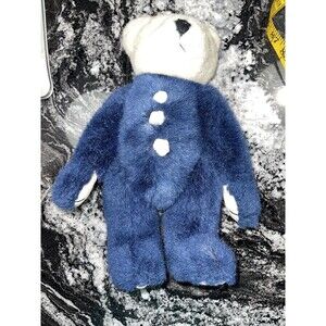 vintage Boyd's Bear Guinella blue cream roses plush stuffed Bear 1999